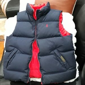 Ralph Lauren polo reverse able down vest size6